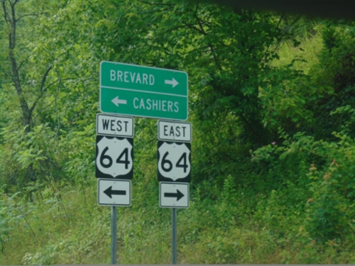 End US-178 West at US-64