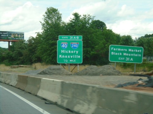 I-26 West - Exits 31A-B