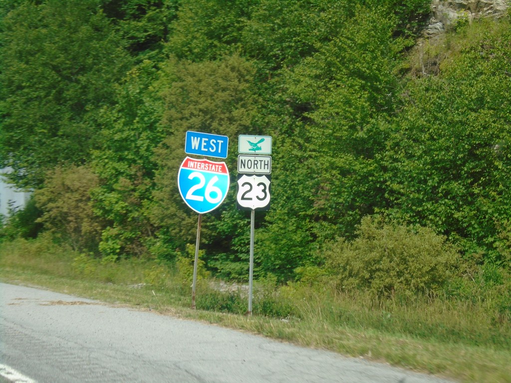 I-26 West/US-23 North - Unicoi County