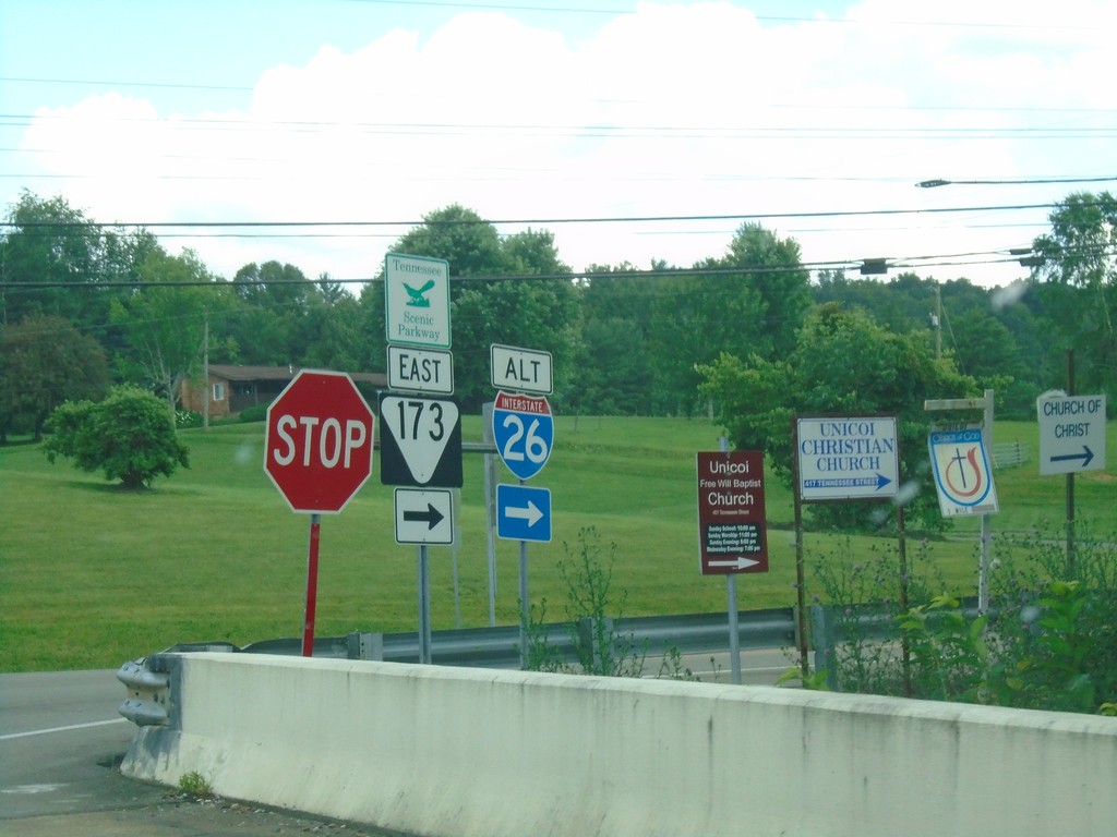 I-26 Exit 32 Offramp at TNS-173 East