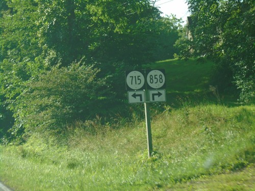 US-58 East Approaching VAS-715 and VAS-858