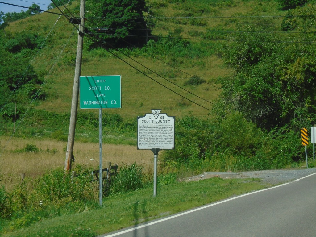 US-58 West/US-421 North - Scott County