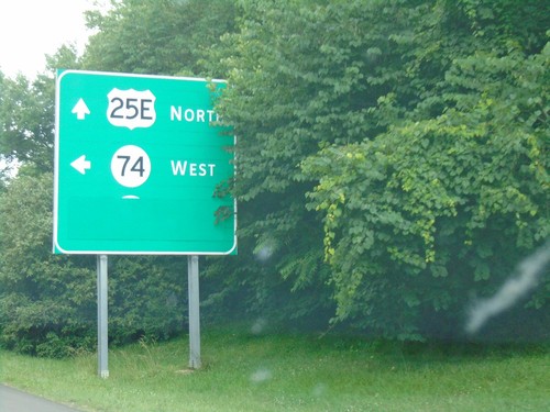 US-25E North Approaching KY-74