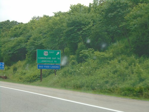 US-25E South at US-58 Interchange