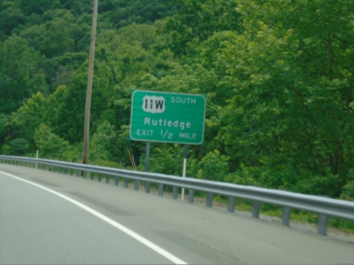 US-25E South Approaching US-11W South
