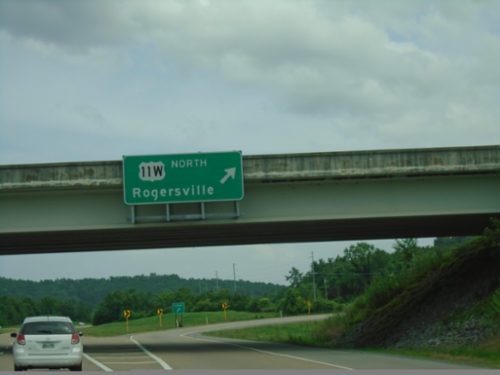 US-11W North/US-25 South at US-11W Split