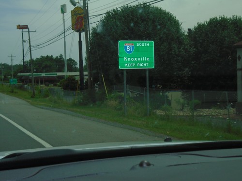 US-25E South Approaching I-81