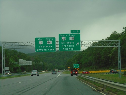 US-23 South/US-74 West - Exit 81