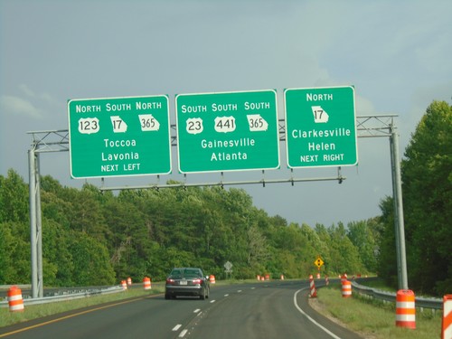 US-23/US-441 South Approaching GA-17/GA-365/US-123