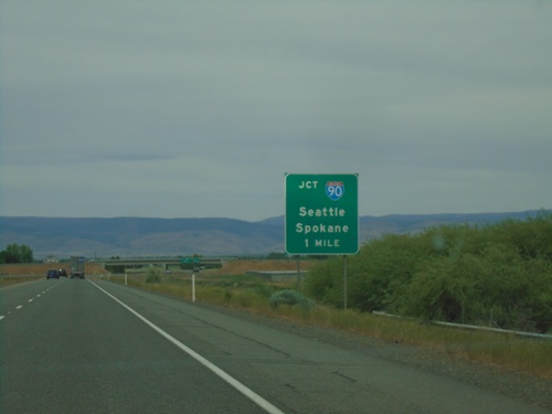 I-82 West Approaching I-90