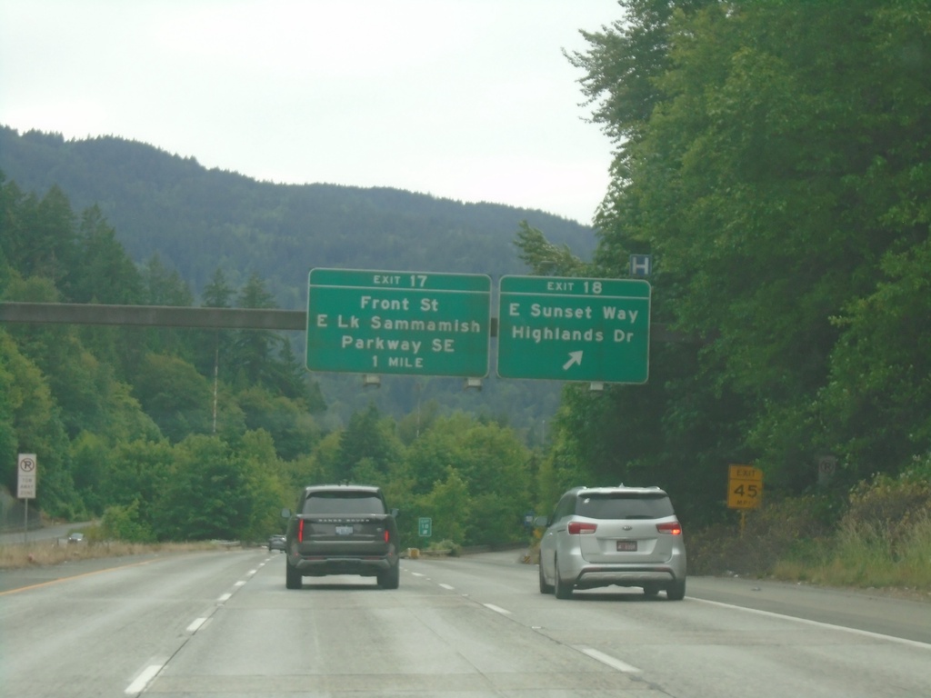 I-90 West - Exits 18 and 17