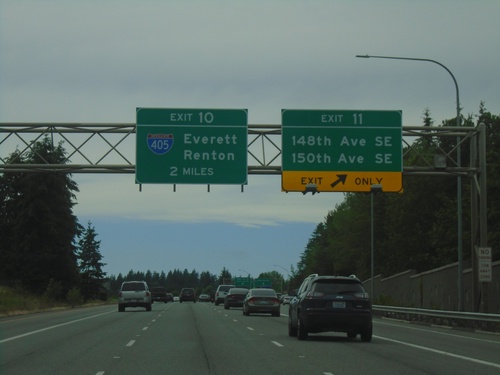 I-90 West - Exits 11 and 10