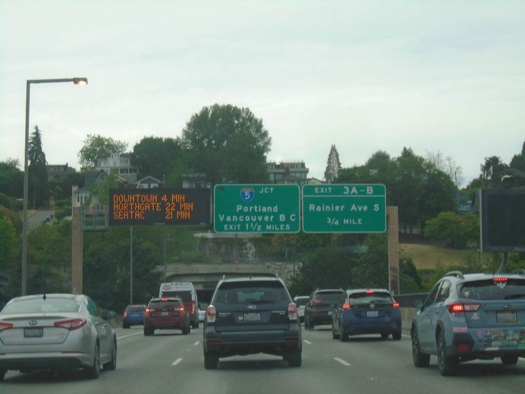 I-90 West - Exits 3A-B and I-5