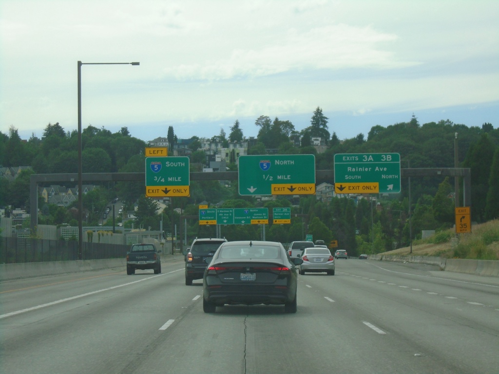 I-90 West - Exits 3A-B and I-5