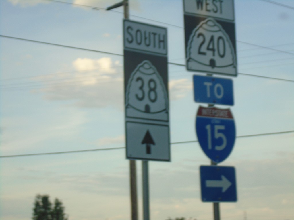 UT-38 South at UT-240 in Honeyville