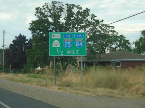 US-89 South Approaching UT-315