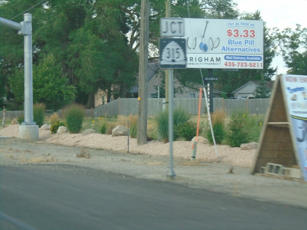 US-89 South Approaching UT-315