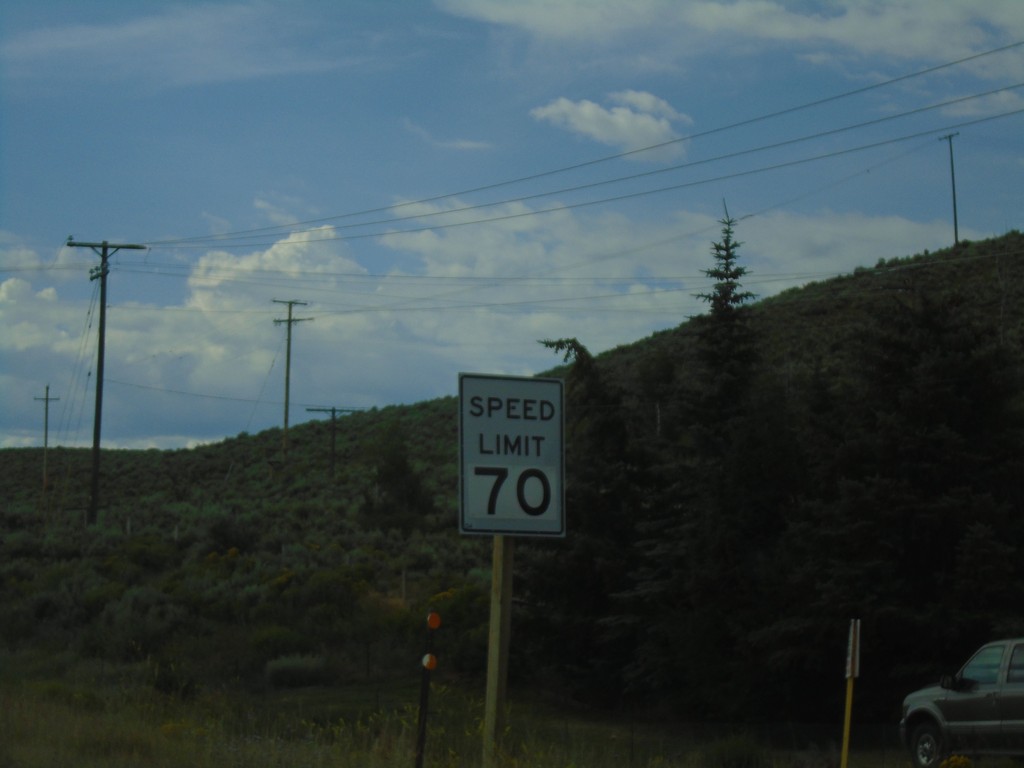 WY-150 South - Speed Limit 70 MPH