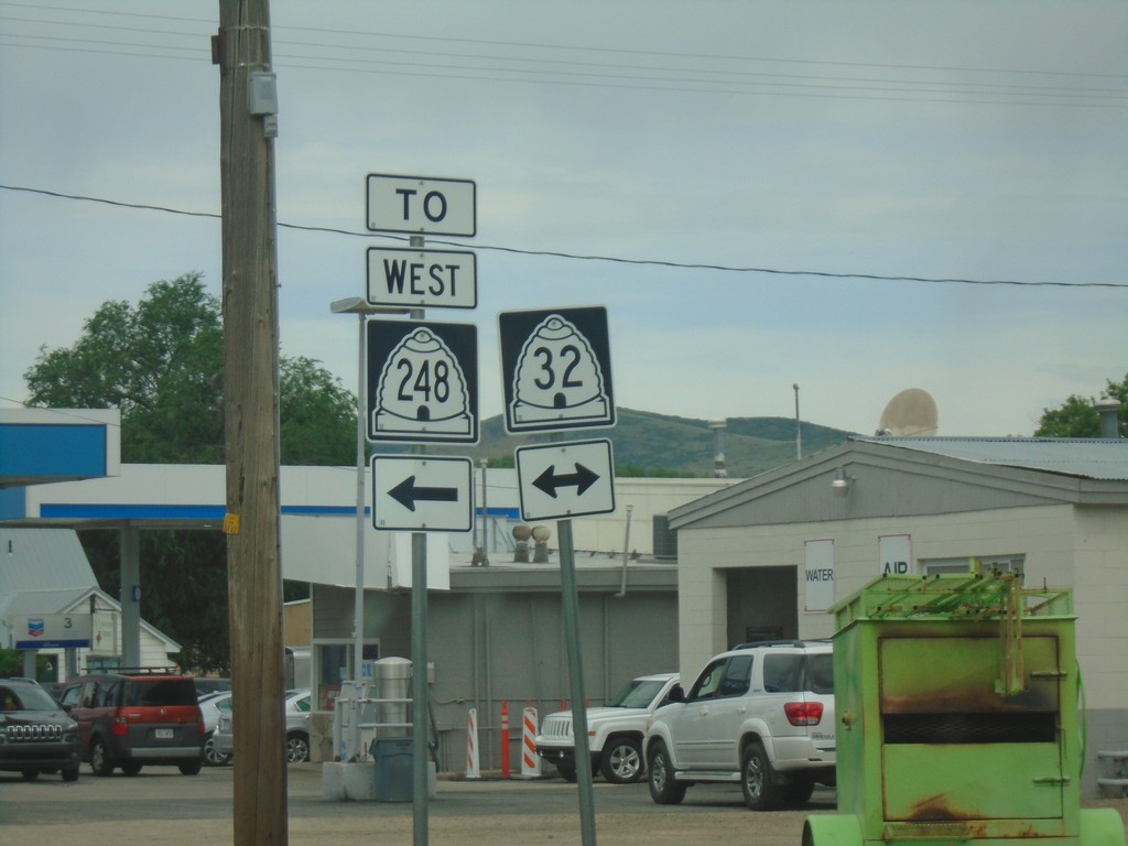 End UT-150 West at UT-32/To UT-248