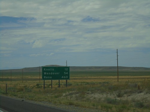 I-80 West - Distance Marker