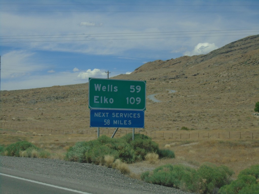 I-80 West - Distance Marker