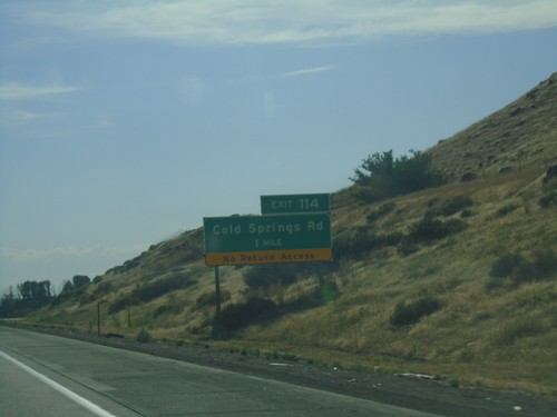 I-84 West - Exit 114