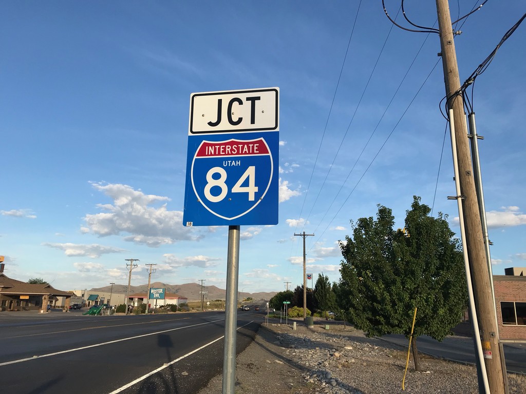 UT-102 West Approaching I-84