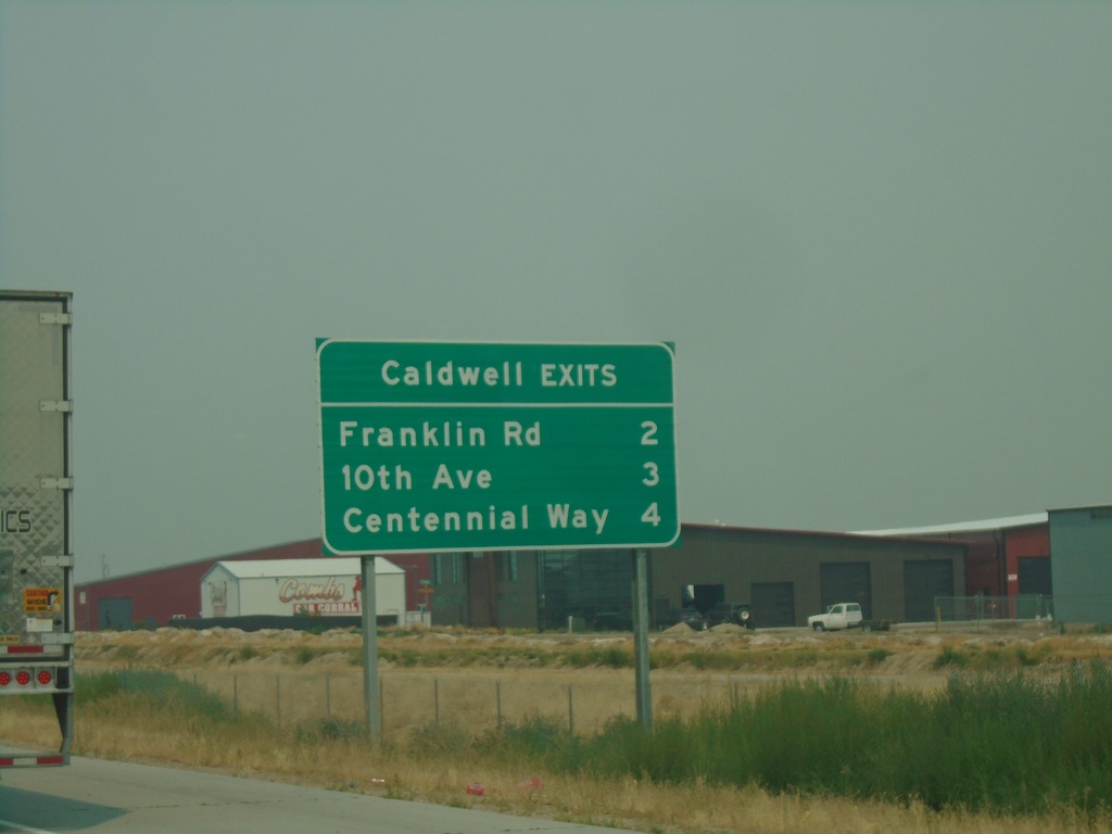 I-84 West - Caldwell Exits