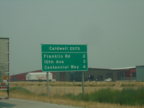 I-84 West - Caldwell Exits