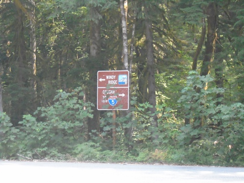 Lava Canyon Road South at Lewis River Road