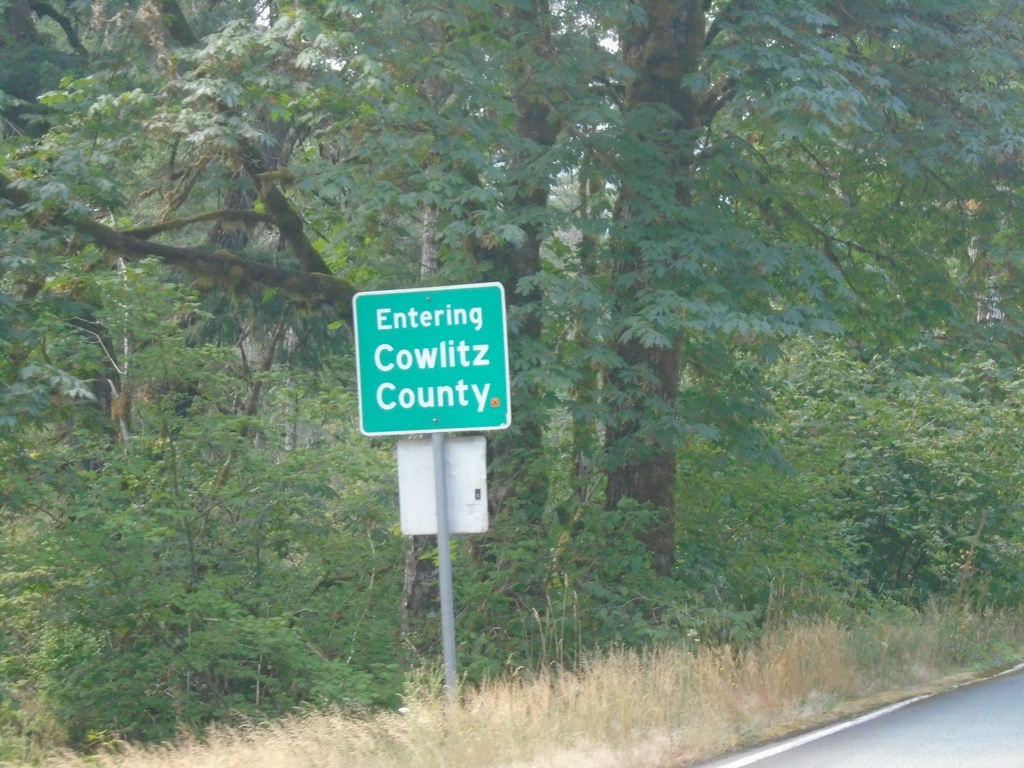 Begin WA-503 Spur West/Entering Cowlitz County