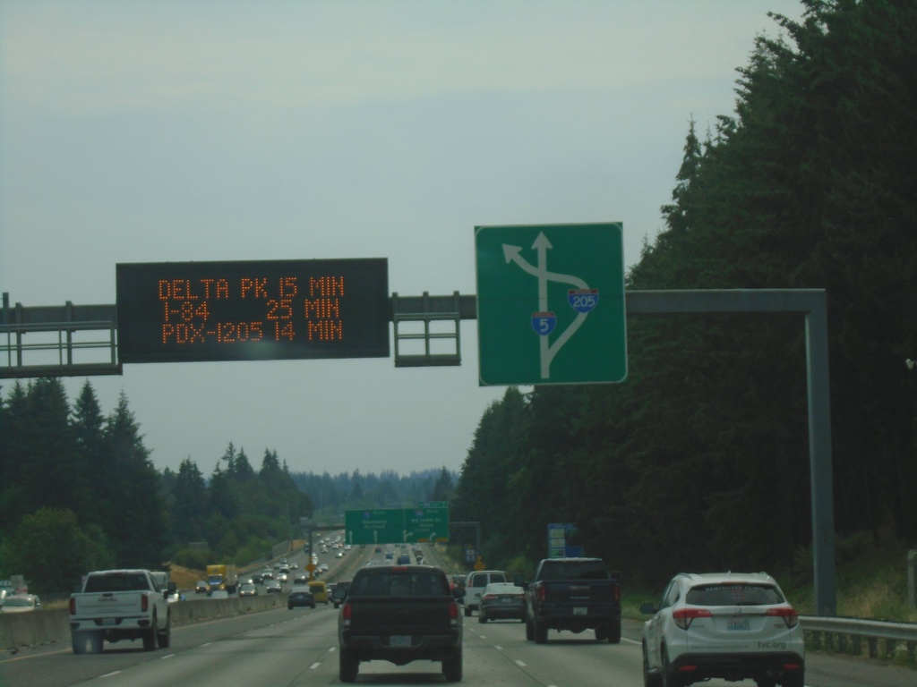 I-5 South Approaching Exit 7