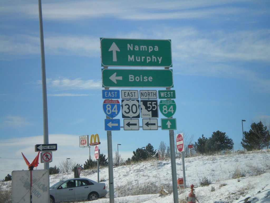 Begin BL-84 West at I-84 Exit 38 Onramp