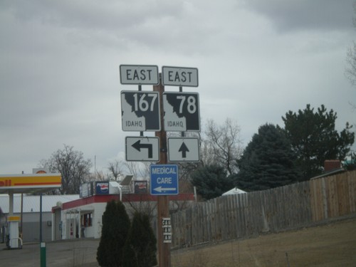 ID-78 East at ID-167