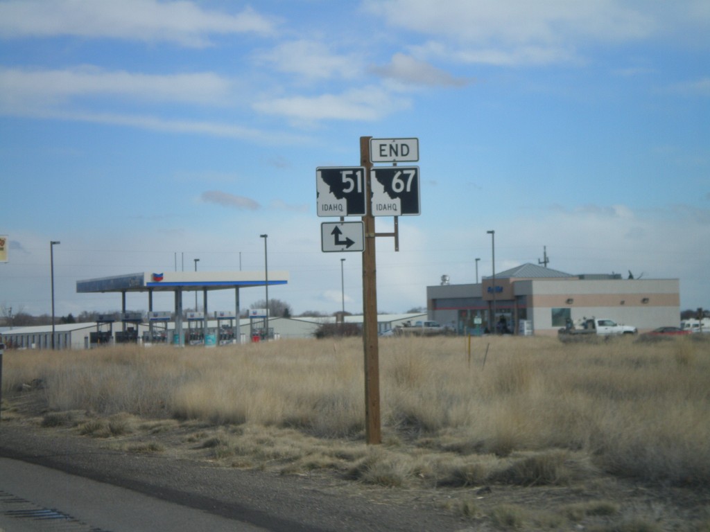 End ID-67 East at ID-51