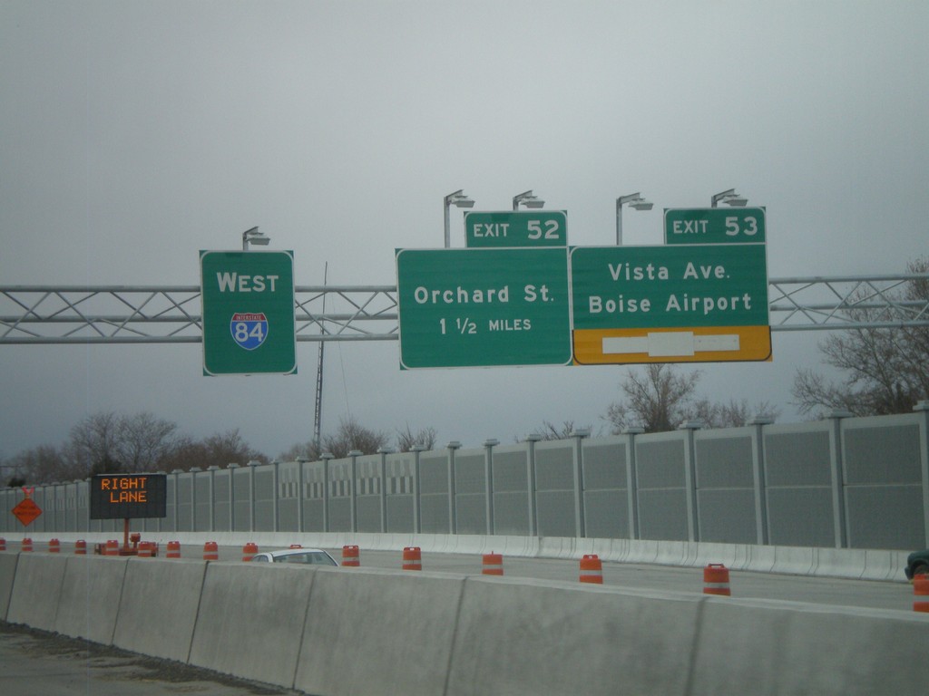 I-84 West - Exits 53 and 52