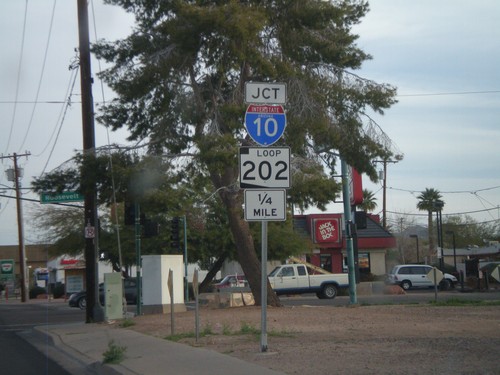 N. 24th St. Approaching AZ-202 Loop and I-10