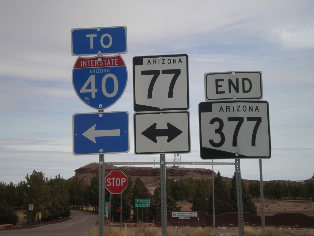 End AZ-377 at AZ-77