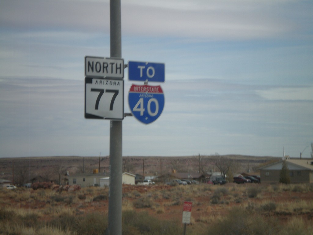 AZ-77 North To I-40