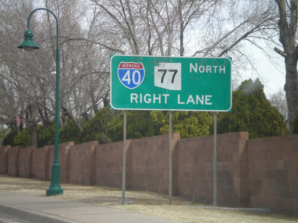 BL-40 East/AZ-77 North Approaching I-40