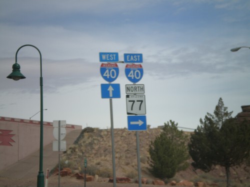 BL-40 East/AZ-77 North at I-40