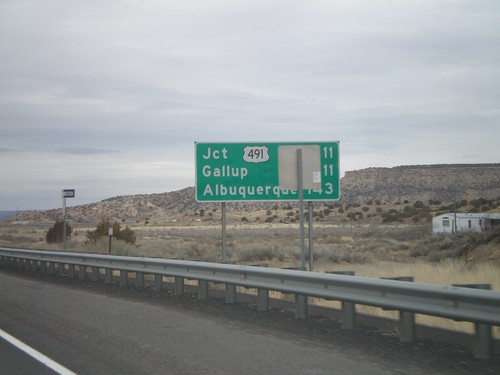 Distance Marker on I-40 East