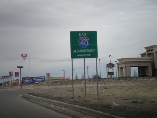 NM-118 East at I-40 East Onramp