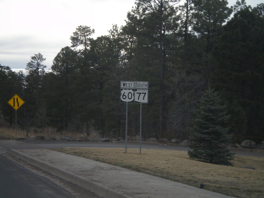 US-60 West/AZ-77 South