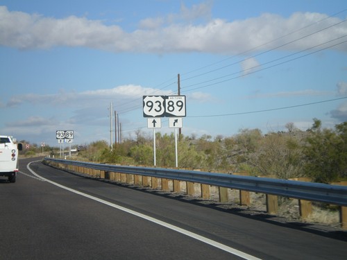 US-93 North at AZ-89 North