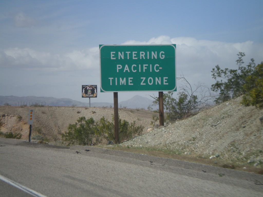 I-40 West - Entering Pacific Time