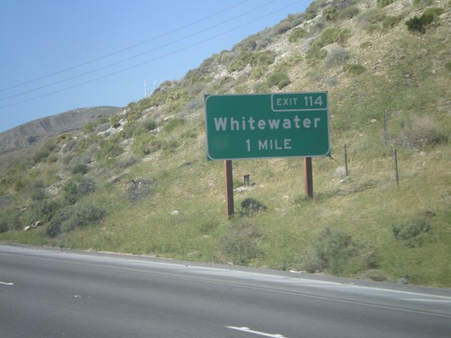 I-10 West Approaching Exit 114