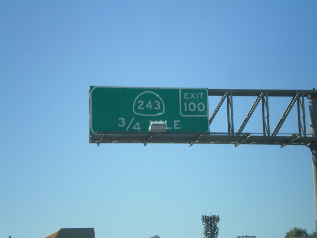 I-10 West Approaching Exit 100