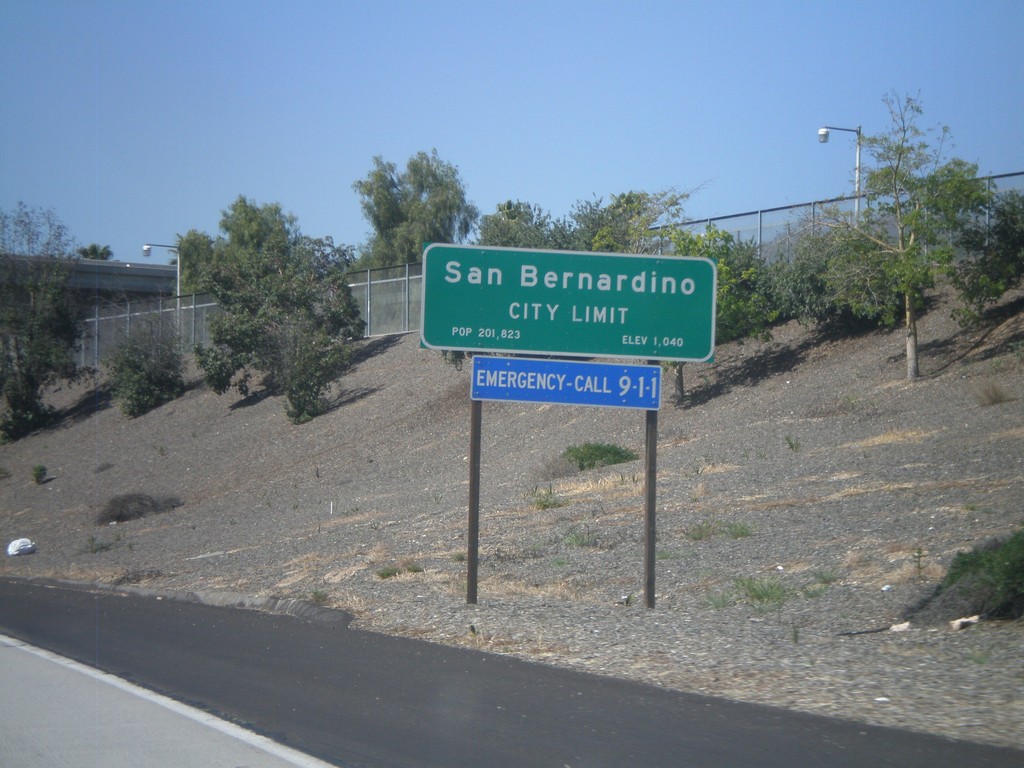 CA-210 West - San Bernardino City Limit