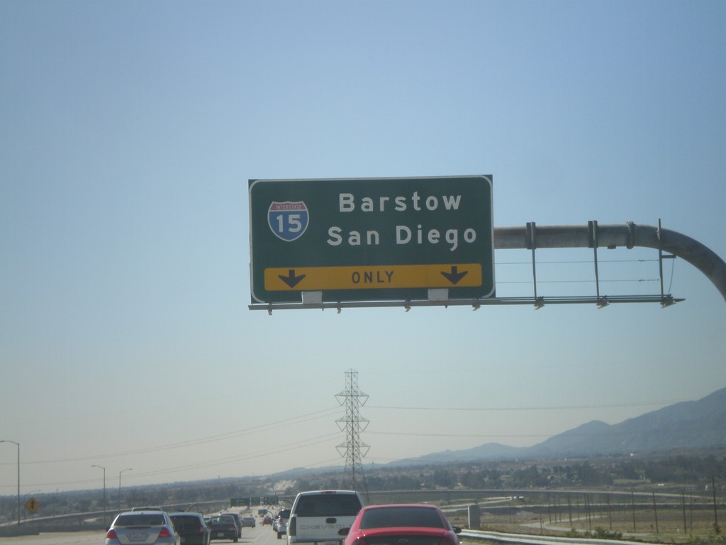 CA-210 West Approaching Exit 64A